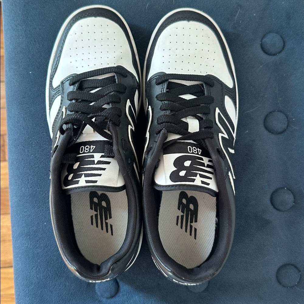 New Balance 480 in Black and White - Picture 5 of 5